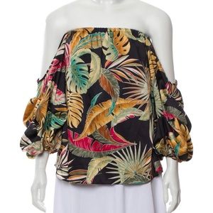 Petersyn Printed Off Shoulder Top - Small